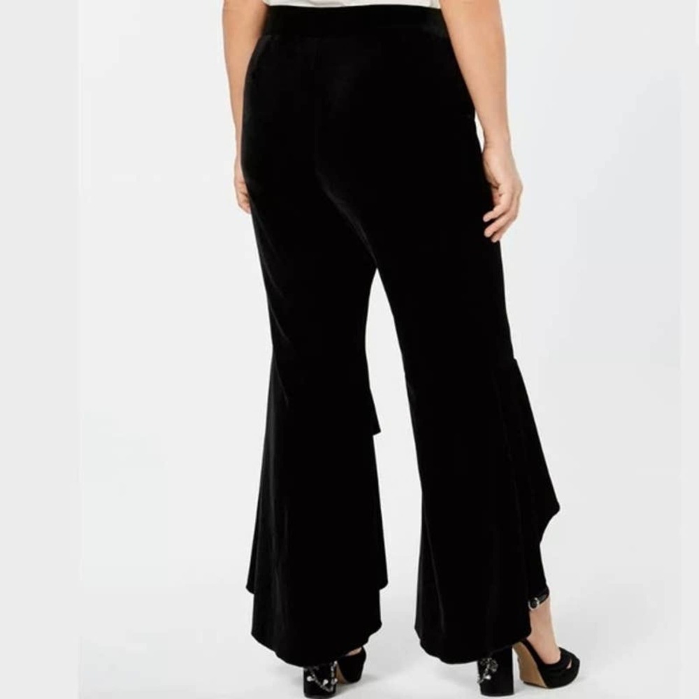 INC Bell Bottom Stretch Velvet Pull On Pants - Picture 4 of 9